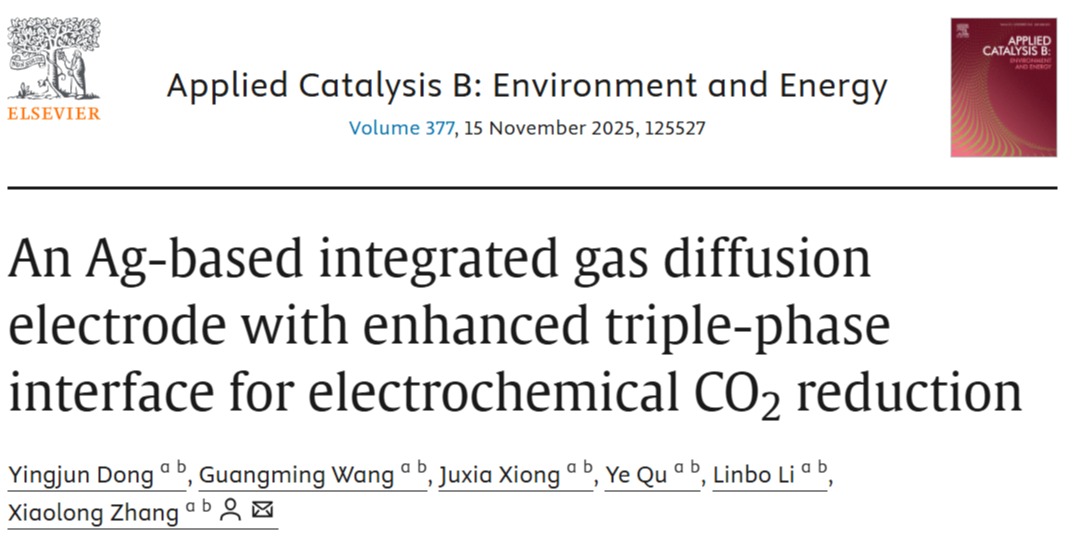 意昂体育5社区社区为高效CO₂电解技术工业化应用提供新思路